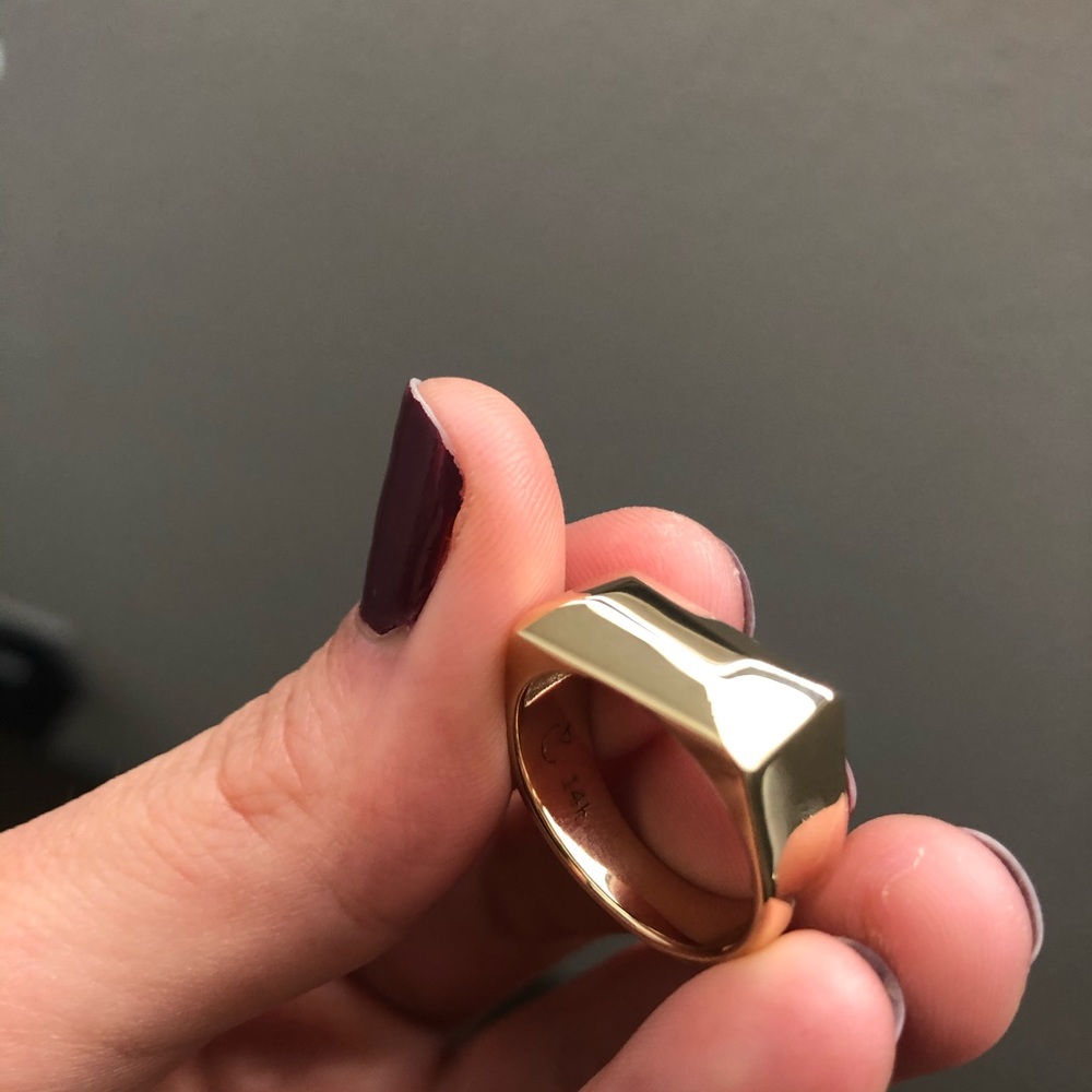 Men’s (or Unisex) 14K Gold Statement Signe…